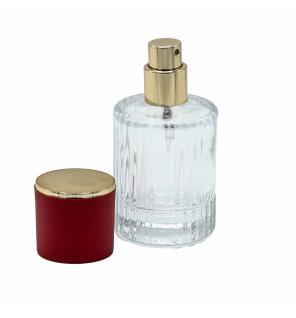 Frascos de vidrio para perfume con pulveridaor y tapa roja 30 ml