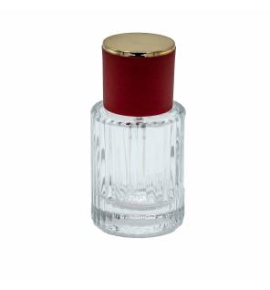 Frascos de vidrio para perfume con pulveridaor y tapa roja 30 ml