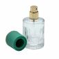 Frascos de vidrio para perfume con pulveridaor y tapa verde 30 ml