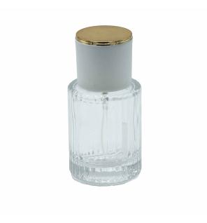 Frascos de vidrio para perfume con pulveridaor y tapa azul 30 ml