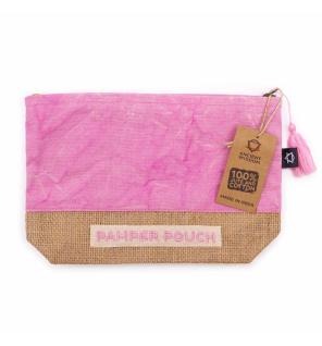 Bolsa de Cuidado Personal - Rosa y Púrpura - Lavado a Piedra