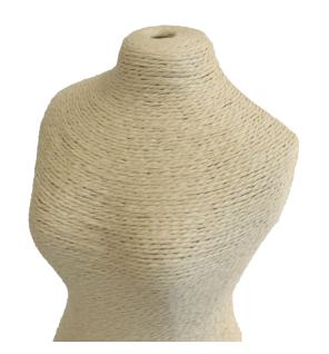 Expositor de Joyas Naturales - Maniquí de madera - Crema