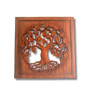 Panel Decorativo de Madera Árbol del la Vida 40x40cm