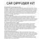 Kit difusor para coche - Rueda de auto - 30mm