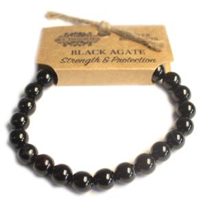 Brazalete de Energía - Ágata negra