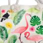 Bolso shopper con asa de cuerda - tropical flamenco