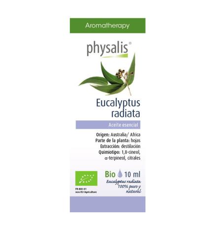 Aceite esencial de eucalipto radiata bio 10 ml Physalis