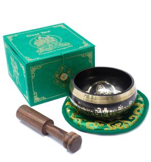 Cuenco tibetano set - Tara Verde 10cm (min 400gm)