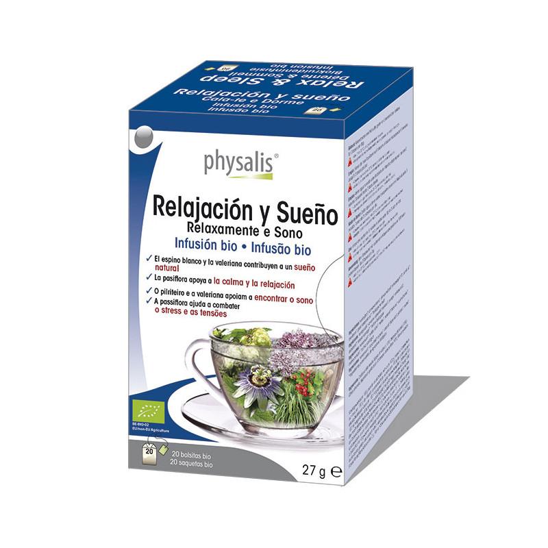 Relajacion y sueño infusion bio 20 filtros Physalis