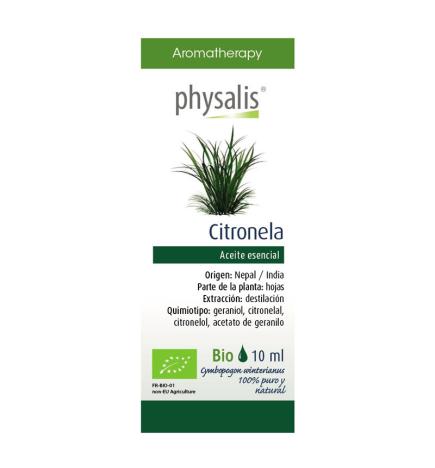 Aceite esencial de citronela bio 10ml Physalis