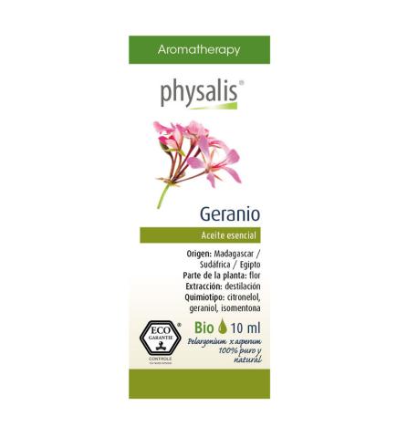 Aceite esencial de geranio bio 10 ml Physalis