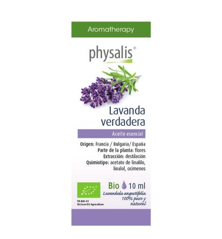 Aceite esencial de lavanda verdadera bio 10 ml Physalis