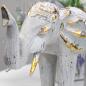 Elefante Tallado en Madera - Oro Blanco