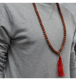 108 Rudraksha Japa Mala - Marron