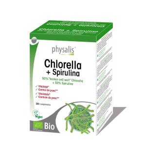 Chlorella y espirulina bio 200 comprimidos Physalis