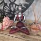 Yoga Lady Figure - Silver & Bordeaux 24cm