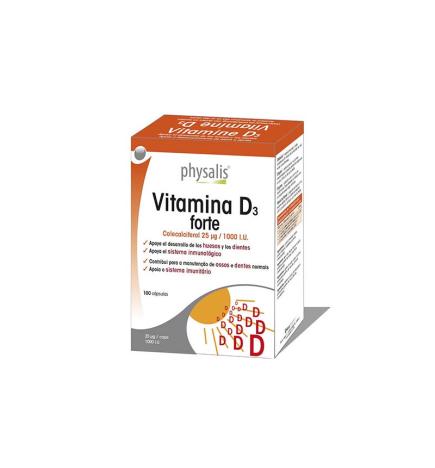 Vitamina D3 forte 100 capsulas Physalis