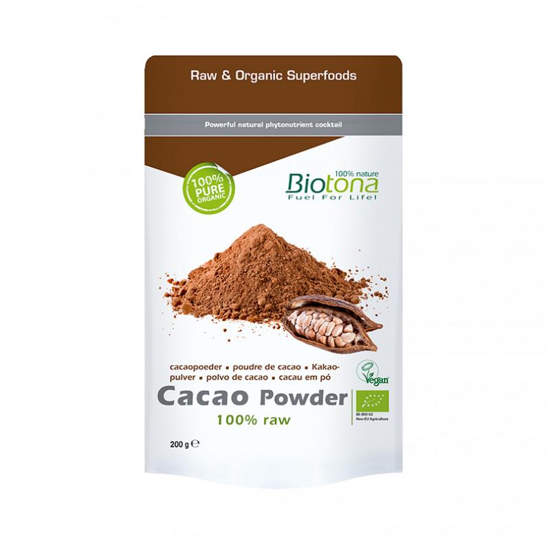 Cacao powder/cacao en polvo superfood bio 200g Biotona