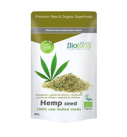 Hemp seed/semilla de cañamo superfood bio 300g Biotona