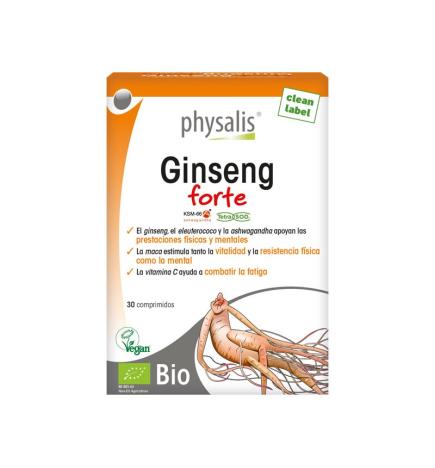 Ginseng forte bio 30 comprimidos Physalis