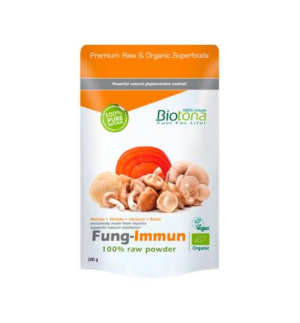 Fung-inmun (maitake,shiitake,hericium,reishi) polvo Superfoods Bio 150g Biotona