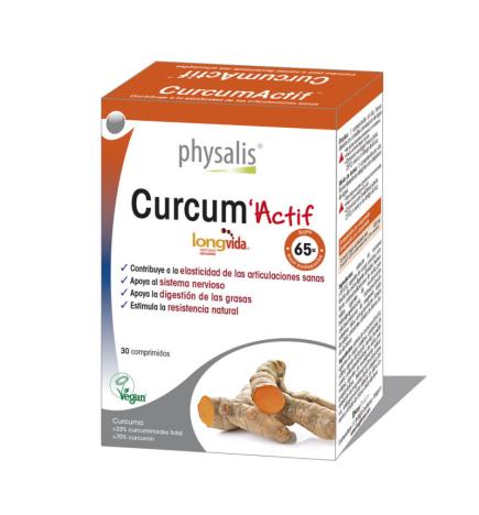 Curcum actif 30 comprimidos Physalis