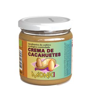 Crema de cacahuetes bio 330g Monki