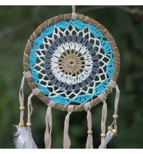 Atrapasueños-Macramé Azul 16cm (Colores Surtidos)