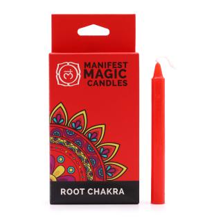 Velas Mágicas Manifest (pack de 12) - Rojas - Chakra Raíz