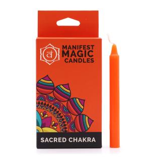 Velas Mágicas Manifest (pack de 12) - Naranja - Chakra Sagrado