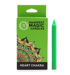 Velas Mágicas Manifest (pack de 12) - Verde - Chakra Corazón