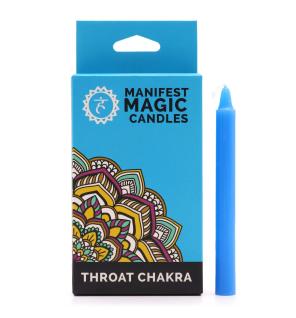 Velas Mágicas Manifest (paquete de 12) - Azul - Chakra Garganta