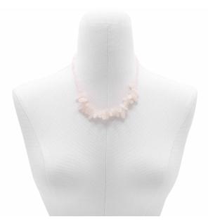 Collar de gemas Longstone - Cuarzo rosa