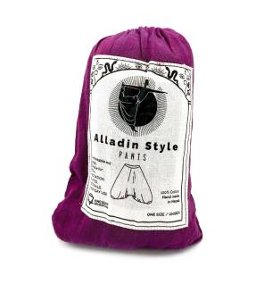 Pantalones de yoga y festivales - Aladdin Himalayan Print en morado