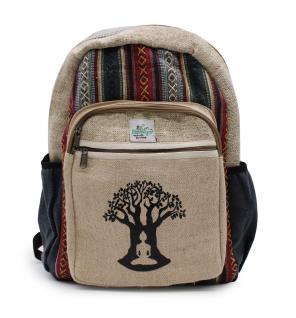 Mochila Grande De Cáñamo - Bohdi Tree Design