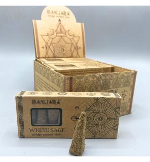 Conos piramidales Banjara Smudge - Trigo blanco