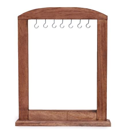 Soporte Mediano para Colgar - Madera Oscura (40x30 cm)