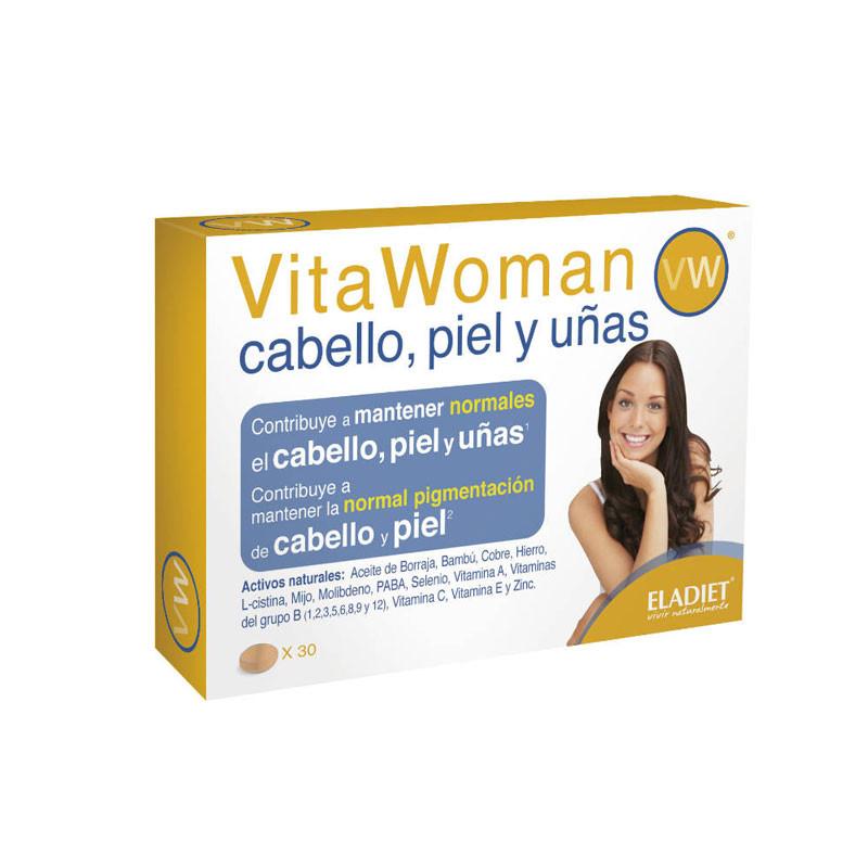 Vitawoman Cabello Piel y Uñas 30 comprimidos Eladiet