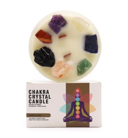 Velas de Cristal de Chakra - Siete chakras