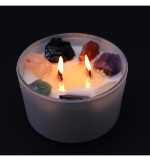 Velas de Cristal de Chakra - Siete chakras