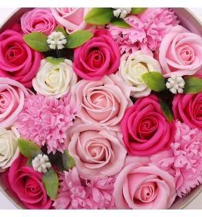 Caja Redonda - Baby Blessings - Rosas