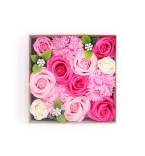 Caja Cuadrada - Baby Blessings - Rosas