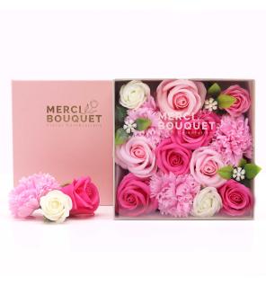 Caja Cuadrada - Baby Blessings - Rosas