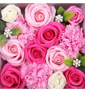 Caja Cuadrada - Baby Blessings - Rosas