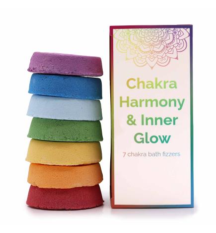 Bombas de baño Chakra - Caja grande - Armonia de los Chakras y Resplandor Interior