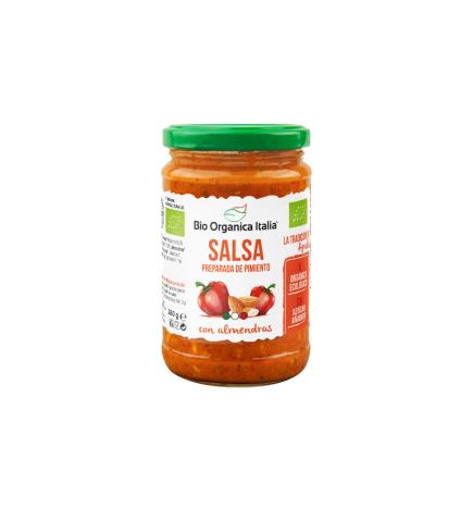 Salsa de Pimiento , Queso y Almendras Bio 280g Organica Italia