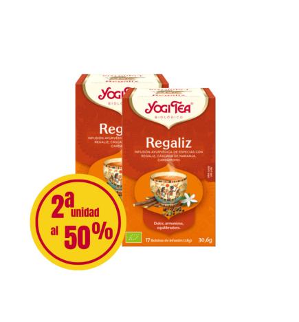 Yogi Tea Regaliz 2ª unidad al 50% 17 filtros BIO