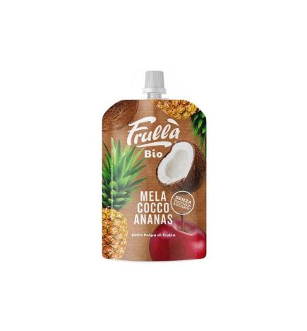 Pure de Manzana, Coco y Piña Bio doypack 100g Frulla