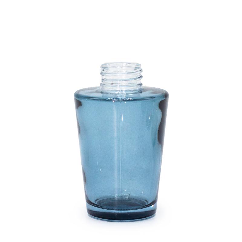 Botella de difusor de varillas en forma de jarrón de 100 ml - Azul ahumado