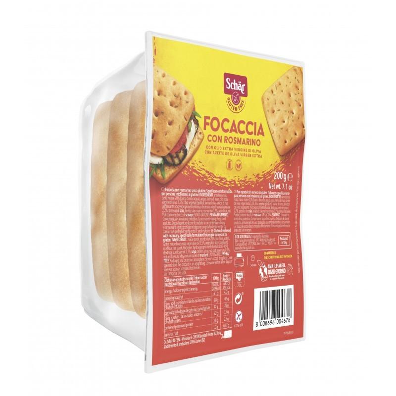 Focaccia rosmarino-romero 3x66g Schar